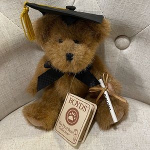 RETIRED BOYD’s Vintage Graduation Plush Bear Mr. Graduate Collectable